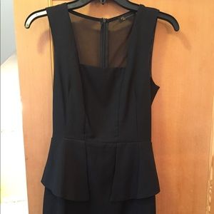 LBD - mini, peplum, w/ sheer in the midback